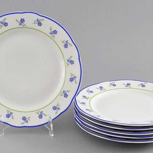 Набор тарелок десертных 19 см Мэри-Энн Синие цветы Леандер 0887 2