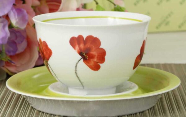 Чайная чашка с блюдцем 350 мл Келт Цветочная коллекция Леандер 310S 2