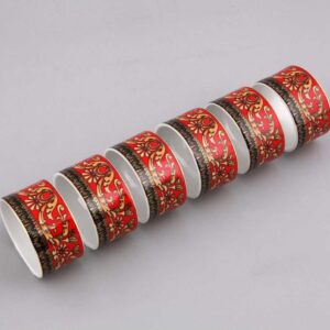 Набор колец для салфеток Сабина Версаче Красная лента Леандер B9792