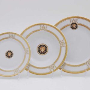 Набор тарелок 19 см Сабина Версаче Золотая лента Леандер A126 2