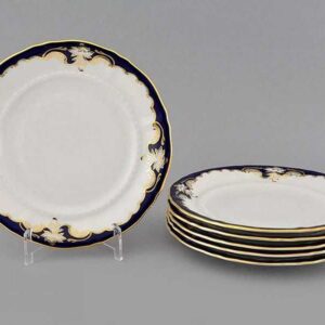 Набор тарелок десертных 17 см Соната Кобальтовый орнамент Леандер 1357 2