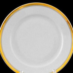 Набор тарелок десертных 19 см Сабина Отводка золото Леандер 05112