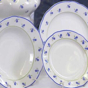 Набор тарелок Мэри-Энн Синие цветы Леандер 0887 2