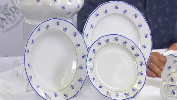 Набор тарелок Мэри-Энн Синие цветы Леандер 0887 2