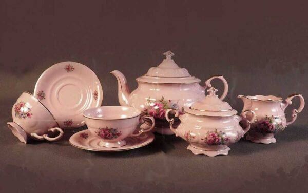 Сервиз чайный Соната Розовые цветы Леандер 0013 2