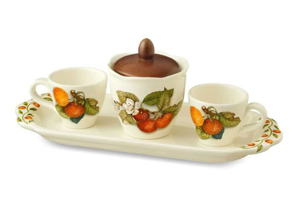 Кофейный сервиз 5 предметов Груша artigianato ceramico2
