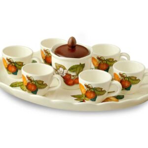 Кофейный сервиз 9 предметов Груша artigianato ceramico 2