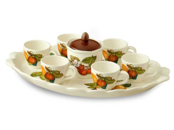 Кофейный сервиз 9 предметов Груша artigianato ceramico 2