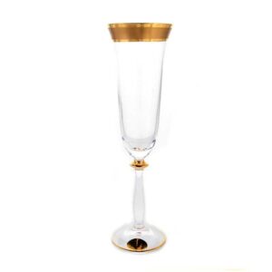 Набор бокалов для шампанского 190 мл Ангелика Голд Юнион Гласс 2