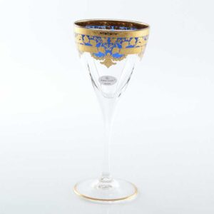 Набор бокалов для вина 210 мл Natalia Golden Blue Астра Голд2