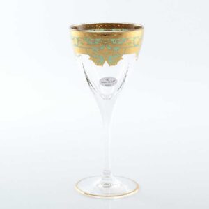 Набор бокалов для вина 210 мл Natalia Golden Turquoise D Астра Голд2