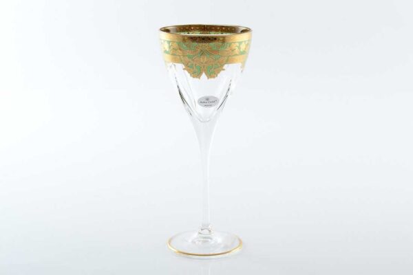 Набор бокалов для вина 250 мл Natalia Golden Turquoise D Астра Голд2