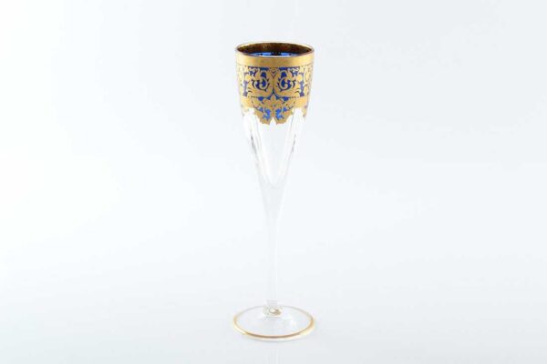 Набор фужеров для шампанского 170 мл Natalia Golden Blue Астра Голд2