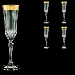 Набор фужеров для шампанского 180 мл Adagio Antique Golden Classic Астра Голд2