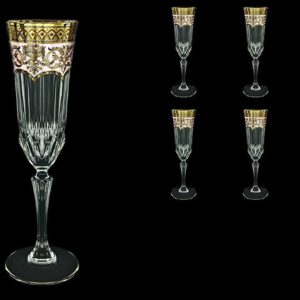 Набор фужеров для шампанского 180 мл Adagio Flora's Empire Golden Ivory Астра Голд 2
