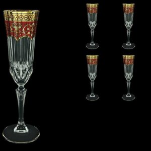 Набор фужеров для шампанского 180 мл Adagio Flora's Empire Golden Red Астра Голд2