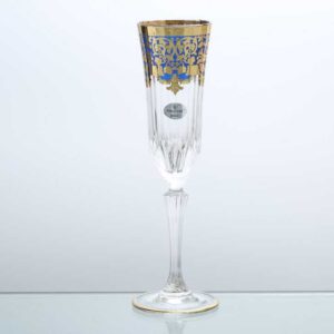 Набор фужеров для шампанского 180 мл Natalia Golden Blue Астра Голд2