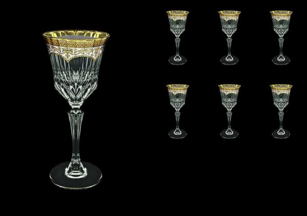 Набор фужеров для шампанского 220 мл Adagio Flora's Empire Golden White Астра Голд 2