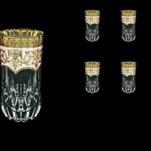 Набор стаканов для воды 400 мл Adagio Flora's Empire Golden Crystal Light Астра Голд2