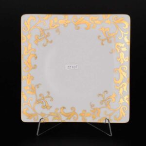 Набор тарелок 21 см квадратные Tosca White Gold Falkenporzellan 2