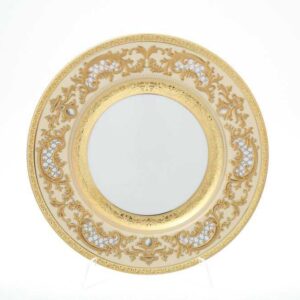 Набор тарелок 28,5 см Alena 3D Creme Gold Constanza Falkenporzellan 2