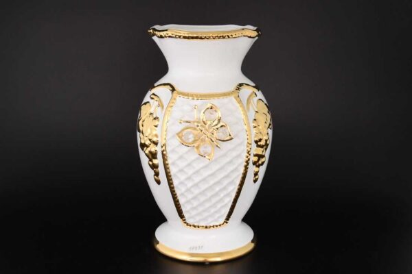 Ваза для цветов 35 см White gold Limoges Bruno Costenaro 2