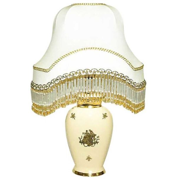 Лампа настольная 342851см Свидание White gold Limoges Bruno Costenaro2