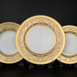 Набор тарелок 18 предметов Imperial Creme Gold Falkenporzellan 2