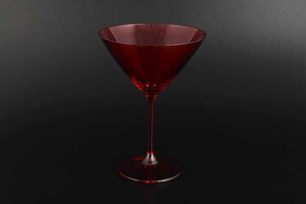 Набор бокалов для мартини 280 мл SYLVIA KLARA красная Кристалайт Богемия 2