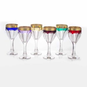 Набор бокалов для вина 290мл Сафари-Колорс Кристалайт Богемия 2
