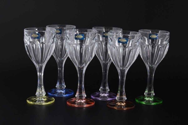 Набор бокалов для вина Сафари Ассорти 190 мл Кристалайт Богемия2