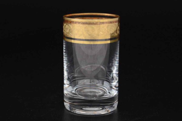 Набор стаканов для воды 150 мл Идеал Золото Kvetna Кристалайт Богемия 2