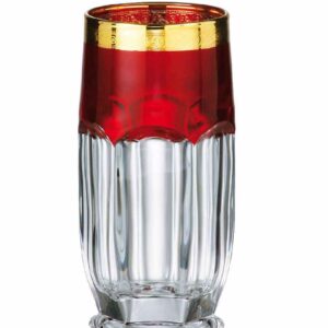 Набор стаканов для воды 300 мл Сафари Рубин Кристалайт Богемия 2