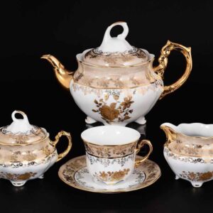 Чайный сервиз на 6 персон 15 предметов Royal Czech Porcelain 2