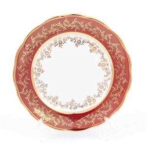 Набор тарелок 17 см Красный лист Sterne porcelan 2