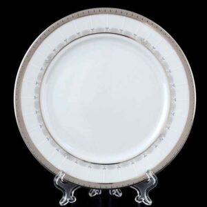 Набор тарелок 17 см Опал платиновая лента Thun 2
