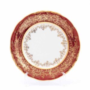 Набор тарелок 19 см Красный лист Sterne porcelan 2
