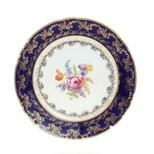 Набор тарелок 21 см Констанция Кобольт Полевой цветок Thun 2