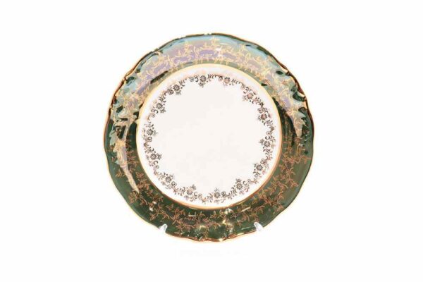 Набор тарелок 21 см Зеленый лист Sterne porcelan 2