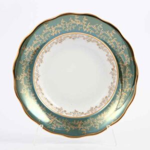 Набор тарелок 23 см Зеленый лист Sterne porcelan 2
