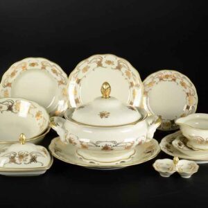 Столовый сервиз Золотые розы Royal Czech Porcelain 2