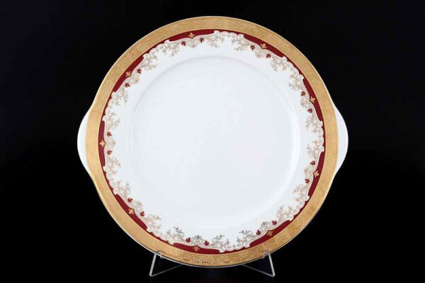 Тарелка для торта 27 см Кристина Красная Лилия Thun 2