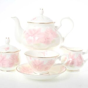 Чайный сервиз 6 персон Розовые цветы Royal Classics 2