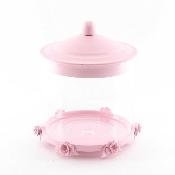 Ёмкость для сыпучих продуктов с крышкой розовая Royal Classics 40974 2