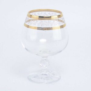 Набор бокалов для бренди 250 мл Crystalex Золотой Лист V-D Bohemia 2