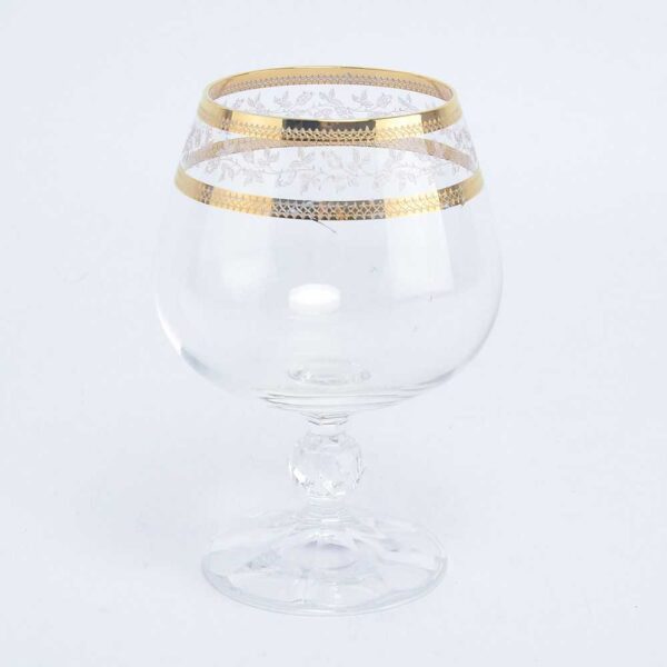 Набор бокалов для бренди 250 мл Crystalex Золотой Лист V-D Bohemia 2