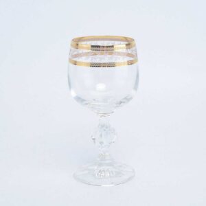Набор бокалов для вина 150 мл Crystalex Золотой Лист V-D Bohemia 2