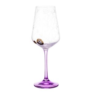 Набор бокалов для вина 200 мл Цветные ножки E-S Bohemia 39699 2