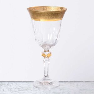 Набор бокалов для вина 220 мл Кристина Zvonek Mat Bohemia Gold 2
