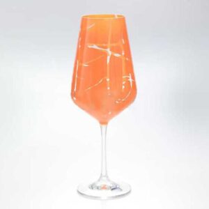 Набор бокалов для вина 550 мл Sandra Crystalex Bohemia оранж 2